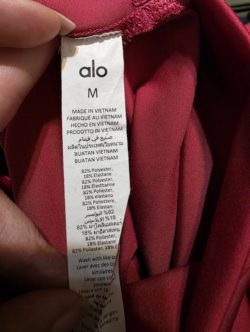 ALO Yoga Women's Fuchsia High-Waist Leggings - Picture 9 of 12